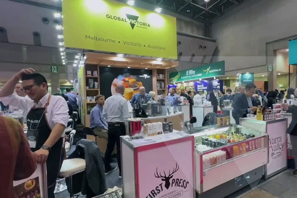 Dynamic WeLink booth at Foodex Japan 2024, exemplifying Japan market entry services success.